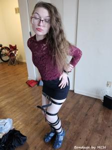 www.bondagebymch.com - Ginger Bond in Bondage thumbnail